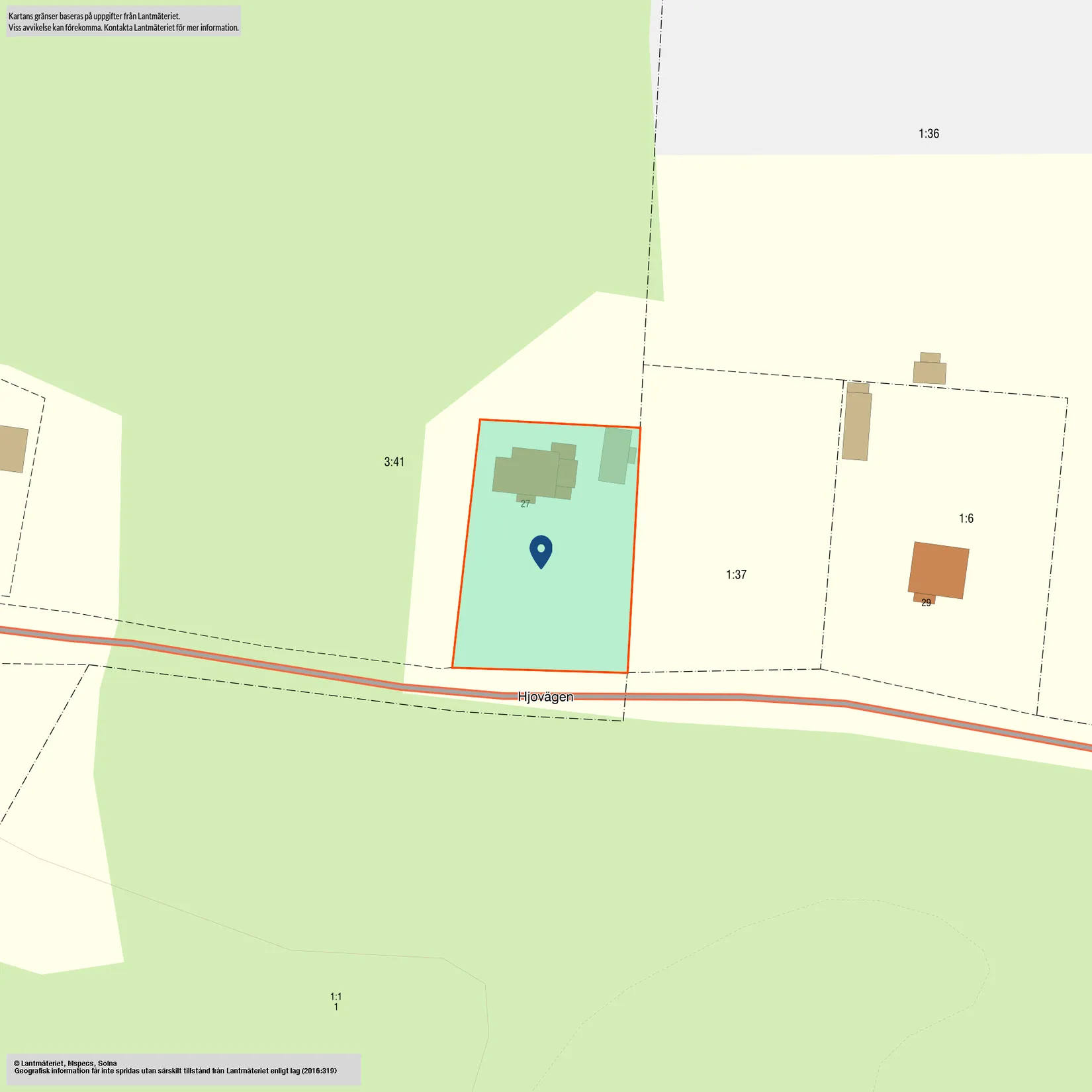 Villa, Hjovägen 27, Korsberga, Hjo