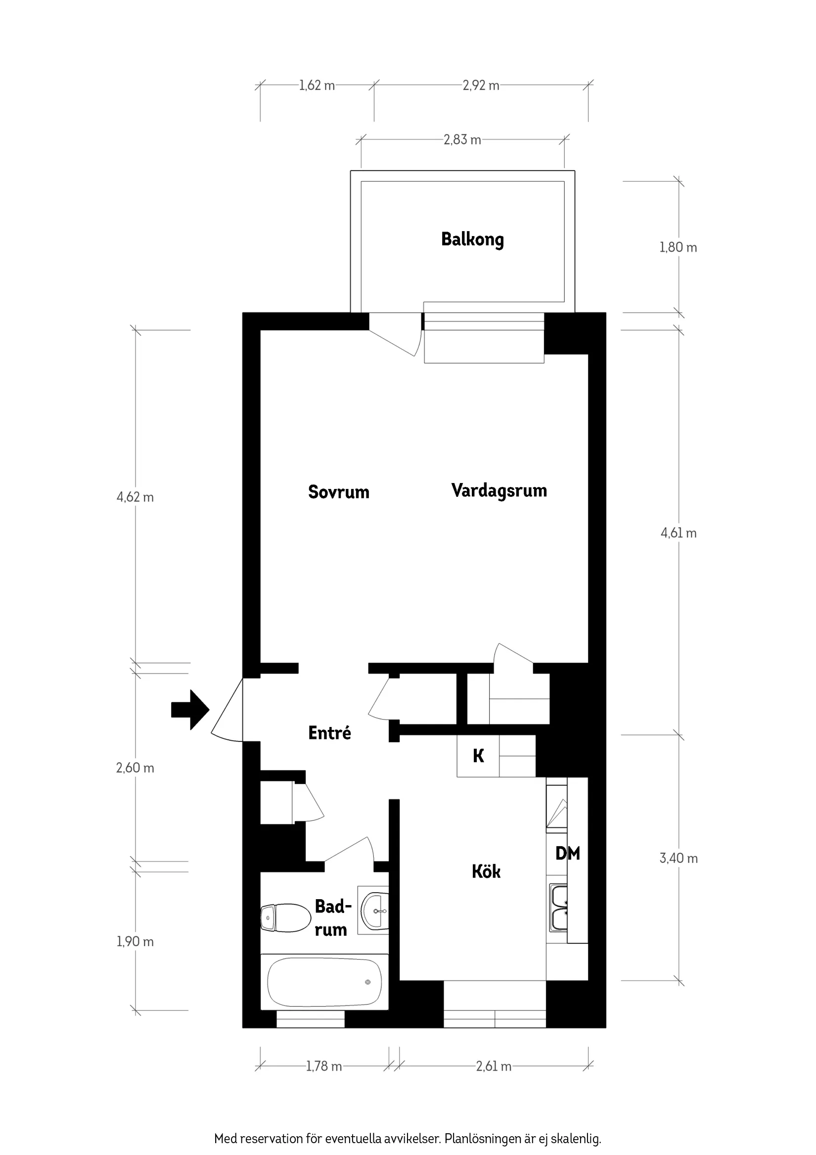 Bostadsrätt, Kransen 4C, Strömmensberg, Göteborg