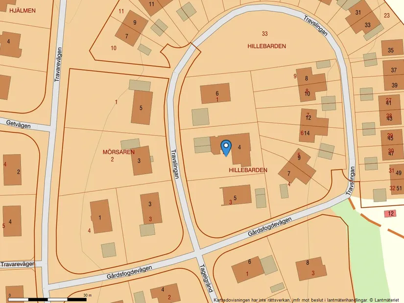 Villa, Travslingan 4, Visinge, Täby