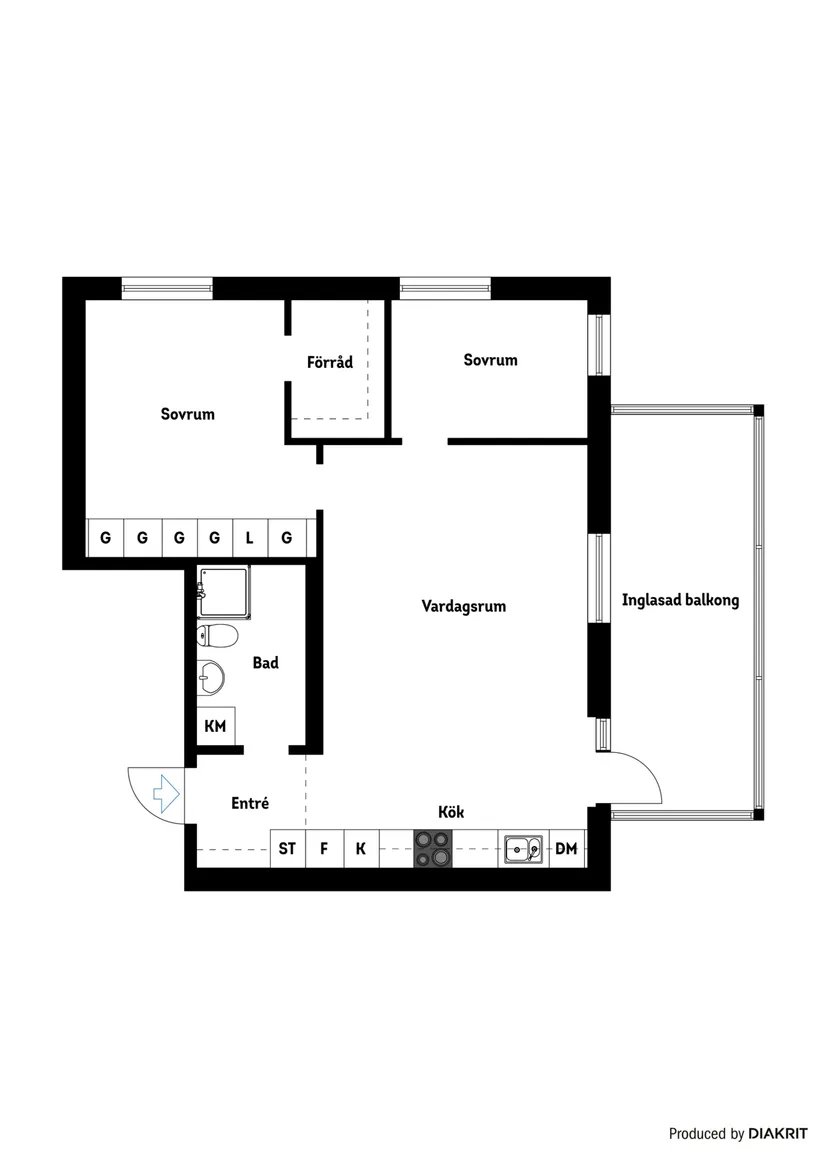 Bostadsrätt, Brandholmsvägen 20, Brandholmen, Nyköping