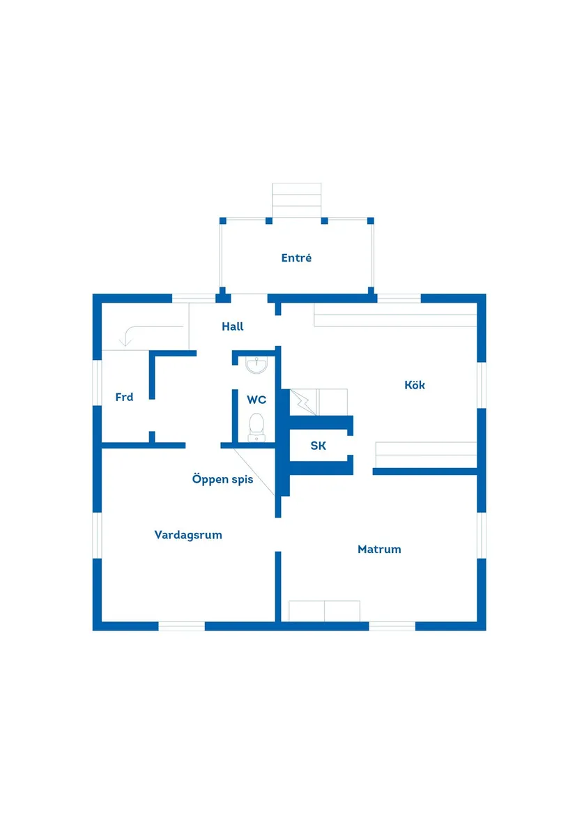 Villa, Klockarevägen 6, Kyrkbacken, Falun