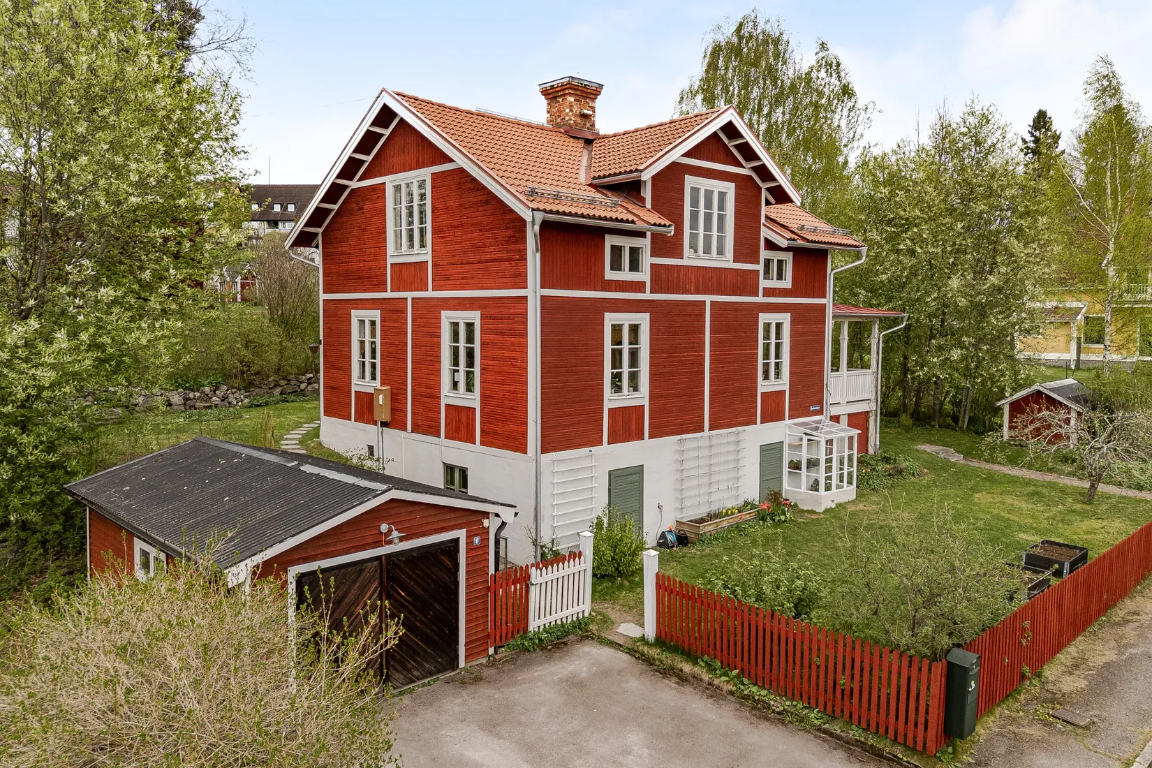 Villa, Klockarevägen 6, Kyrkbacken, Falun