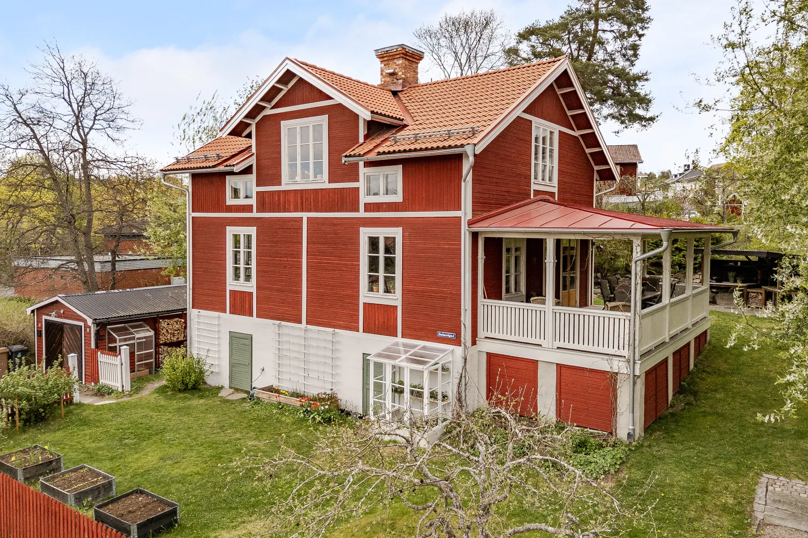 Villa, Klockarevägen 6, Kyrkbacken, Falun
