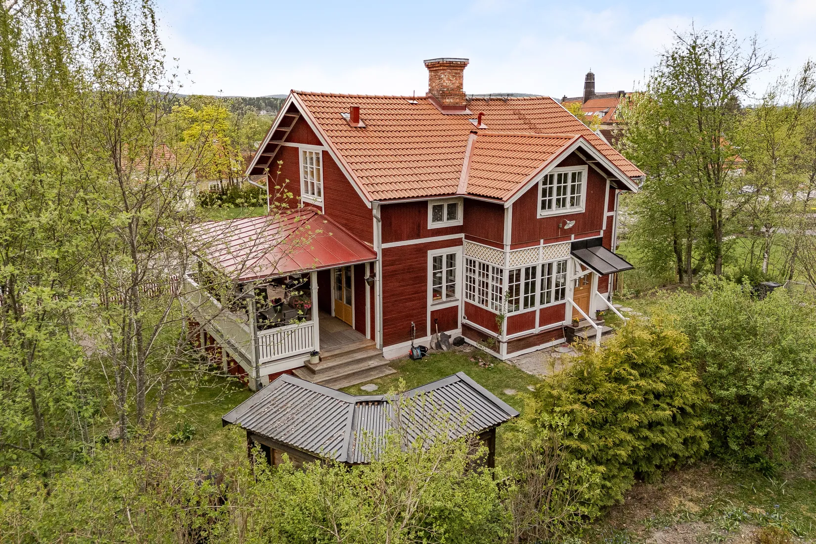 Villa, Klockarevägen 6, Kyrkbacken, Falun
