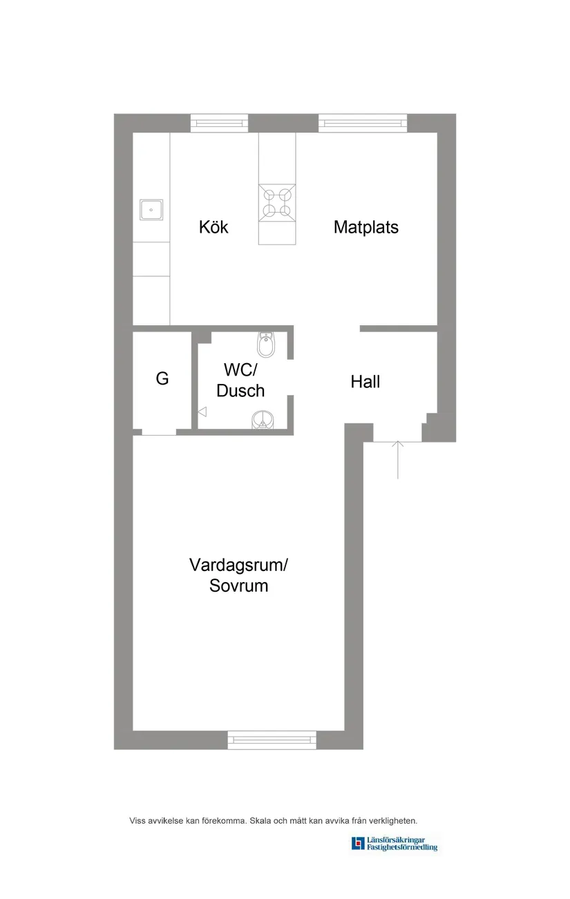 Bostadsrätt, Bomansgatan 20A, Kristiansborg, Västerås