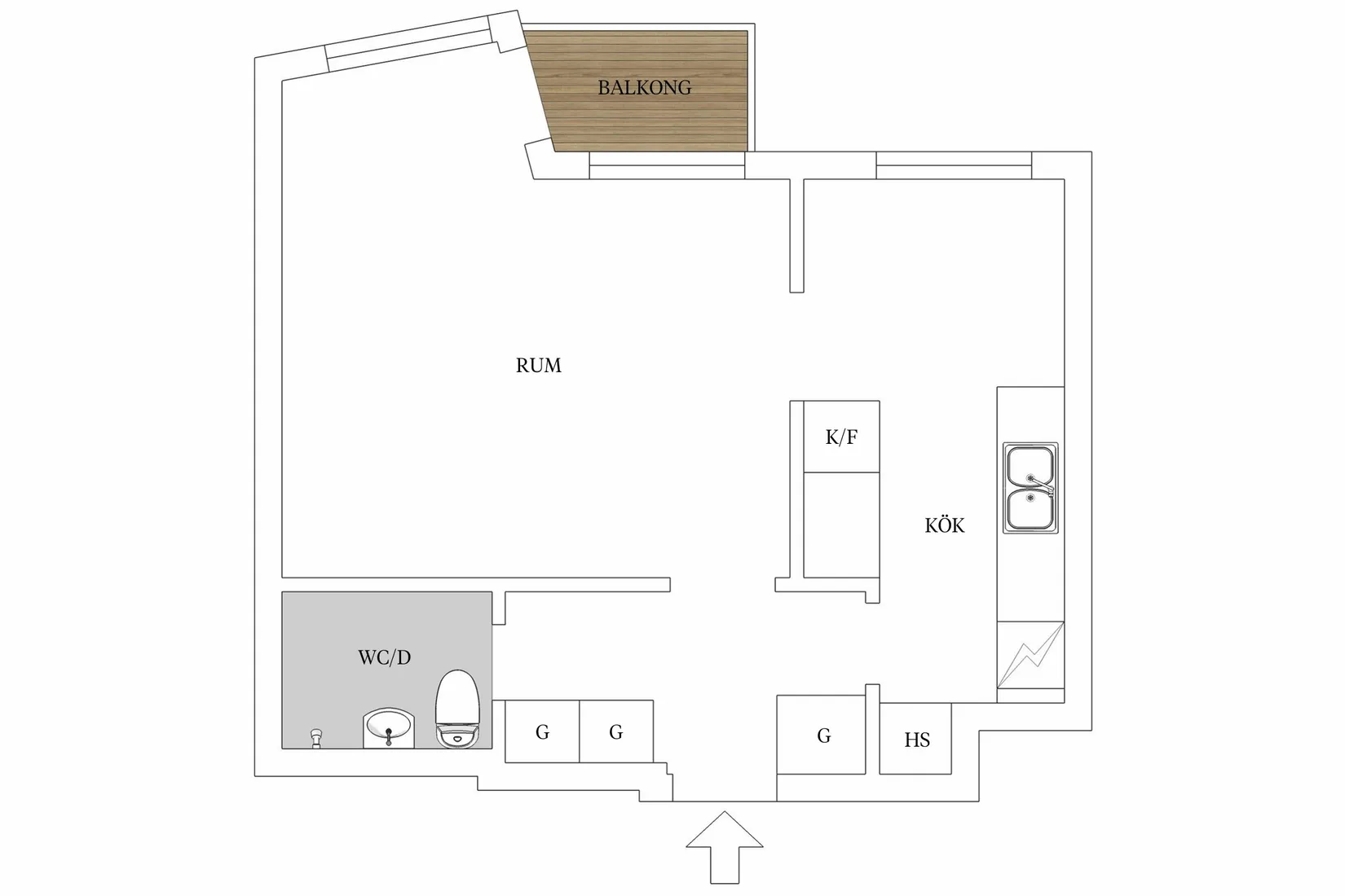 Bostadsrätt, Viktoriagatan 6C, Luthagen, Uppsala