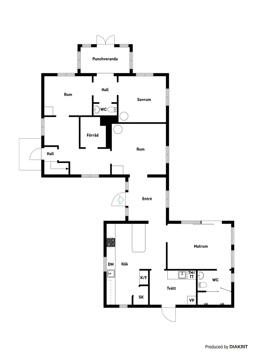 Villa, Gård/Skog,  Marielund, Flen