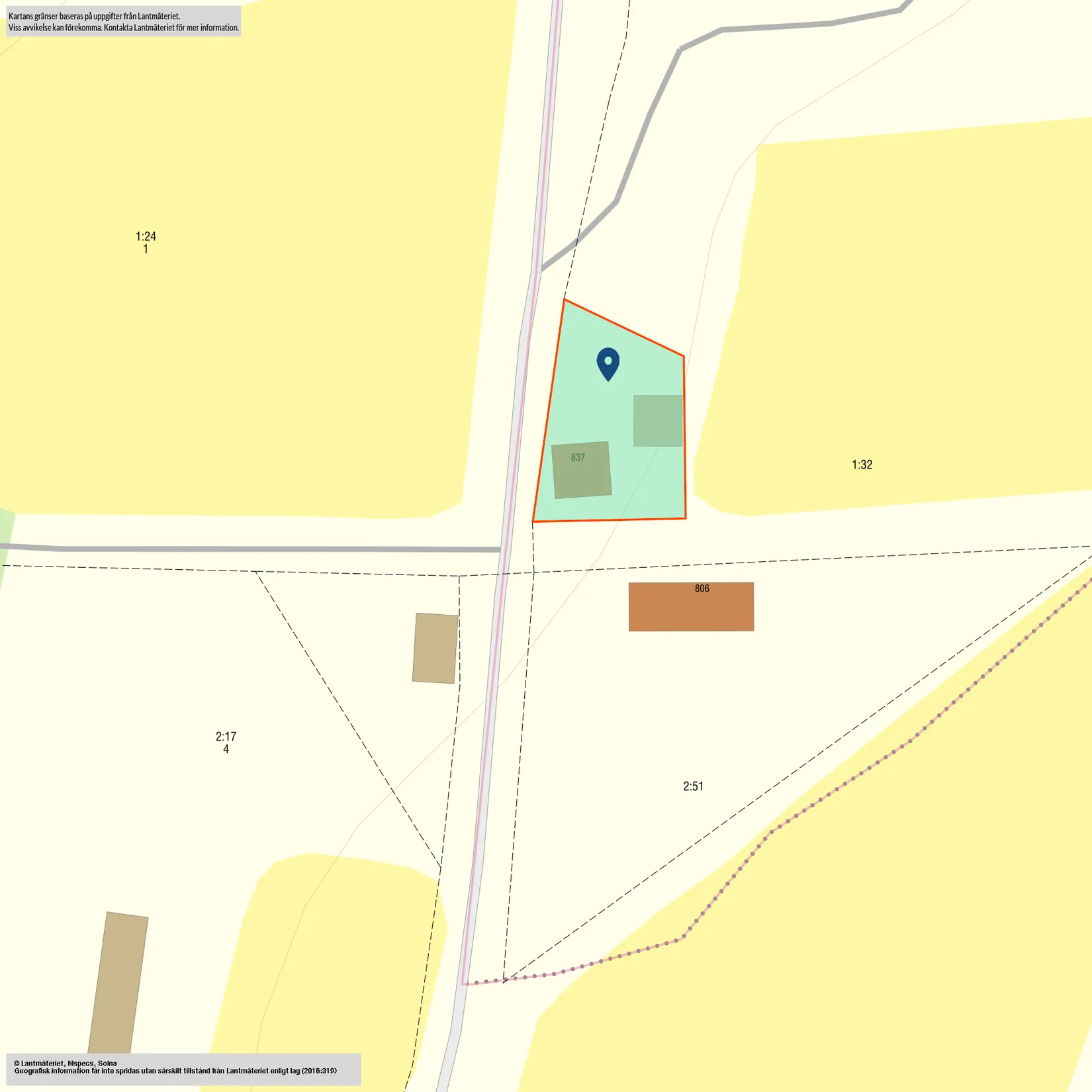 Fritidshus, Näset 837, Ånge