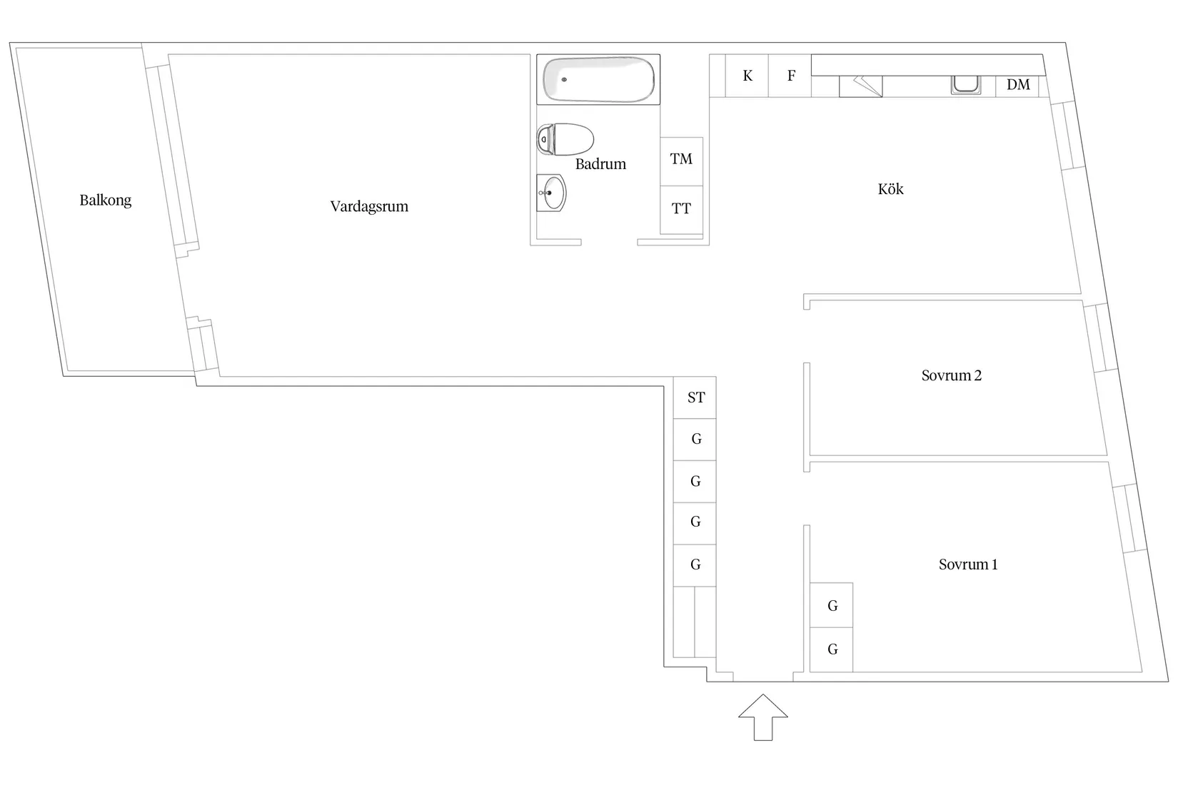 Bostadsrätt, Annedalsvägen 51, 2tr, Bromma - Annedal, Stockholm