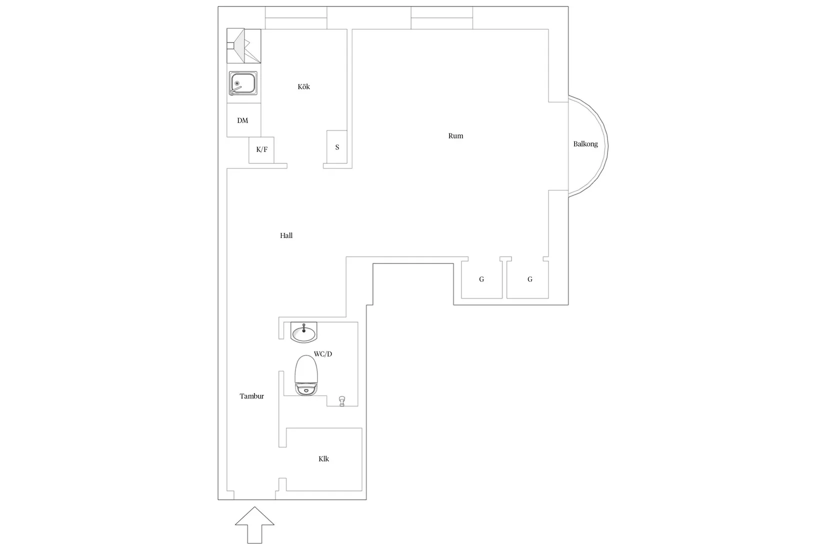 Bostadsrätt, Metargatan 7, 2tr, Södermalm Sofia, Stockholm