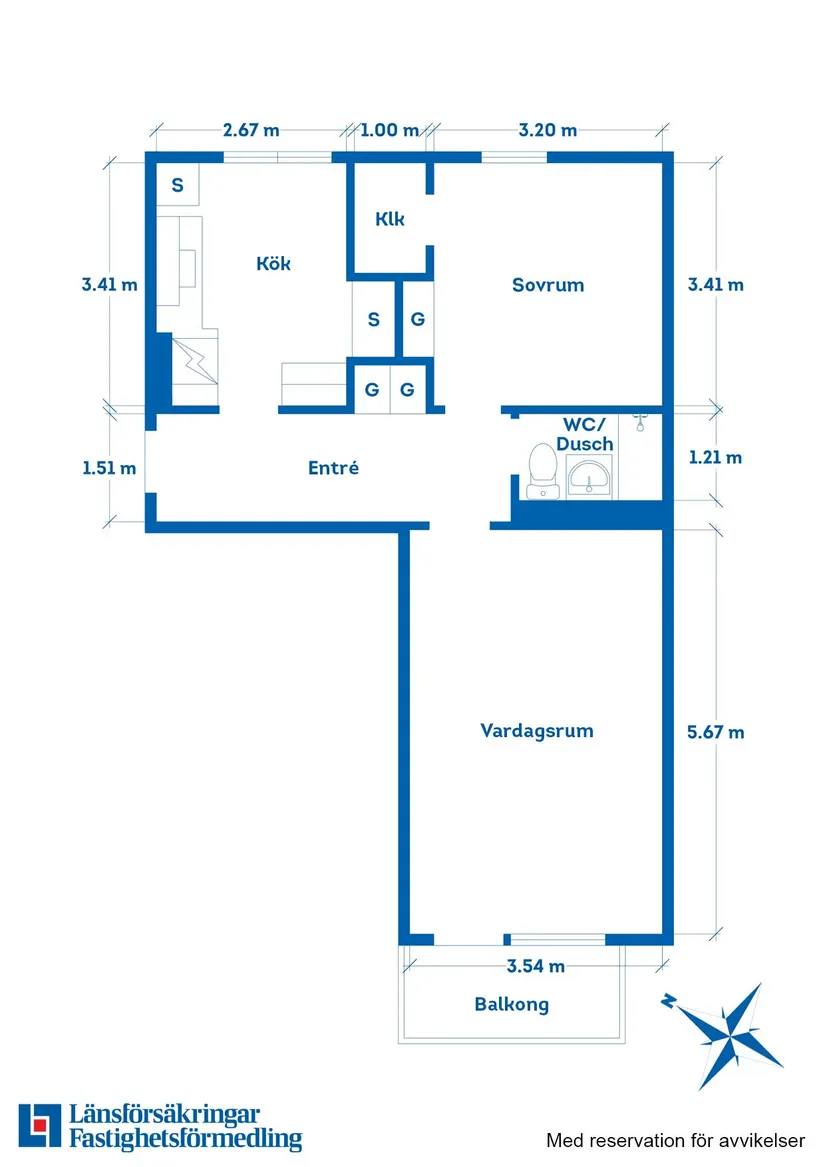 Bostadsrätt, Storgatan 29B, Centralt vid lasarettet, Motala