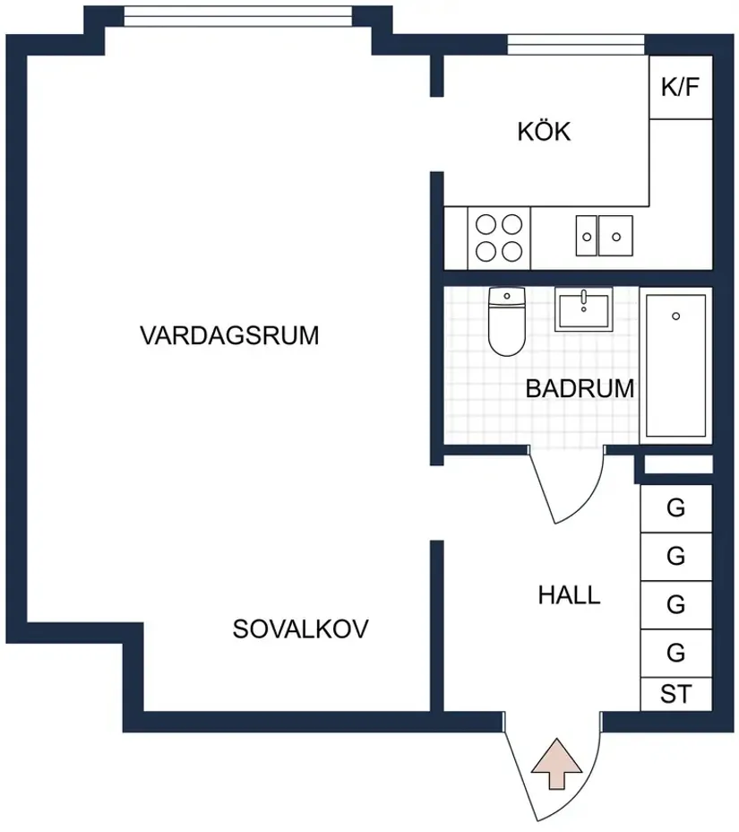 Bostadsrätt, Linnégatan 19, Centrum, Uppsala