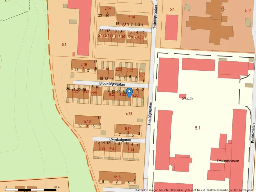Villa, Radhus, Blockflöjtsgatan 6, Ruddalen, Göteborg