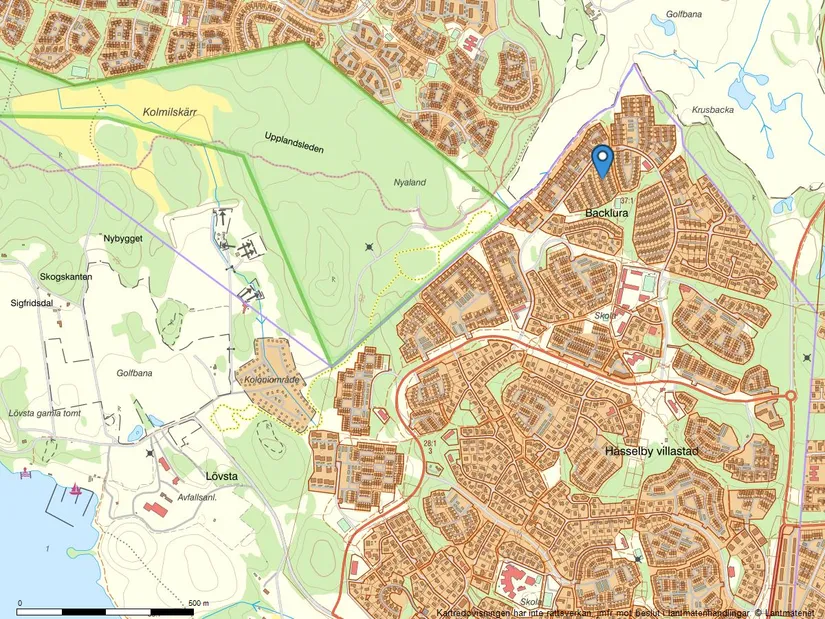 Villa, Radhus, Backlöksvägen 102, Hässelby Norra Villastad, Stockholm