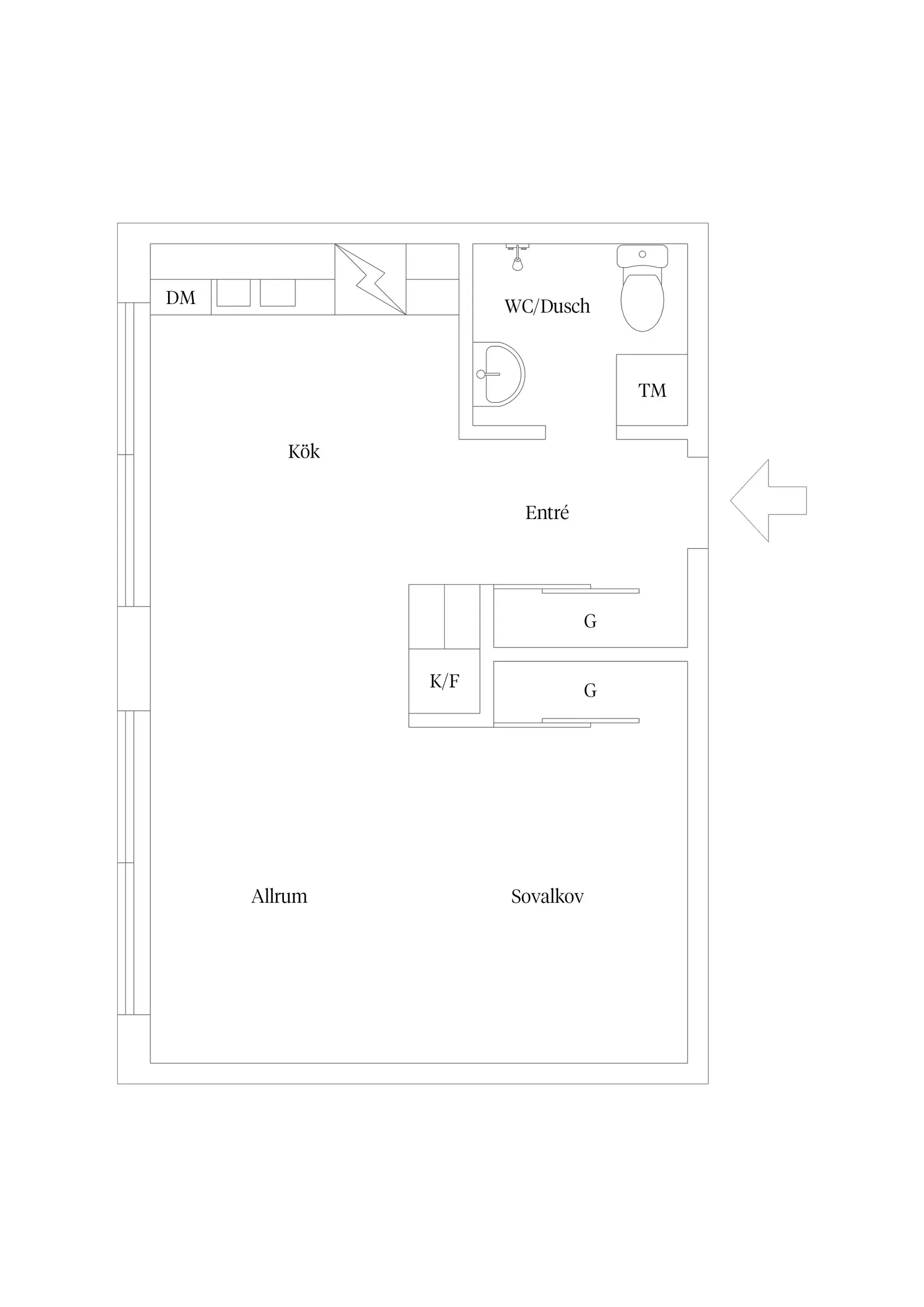 Bostadsrätt, Folkungagatan 7, Svartbäcken, Uppsala