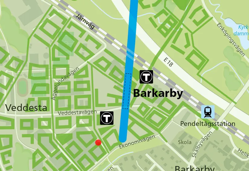 Bostadsrätt, Veddestastråket 13, Barkarbystaden, Järfälla