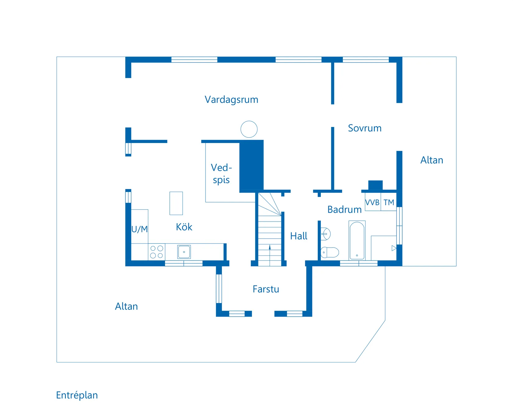 Villa, Södra Vallavägen 30, Edsbro, Norrtälje