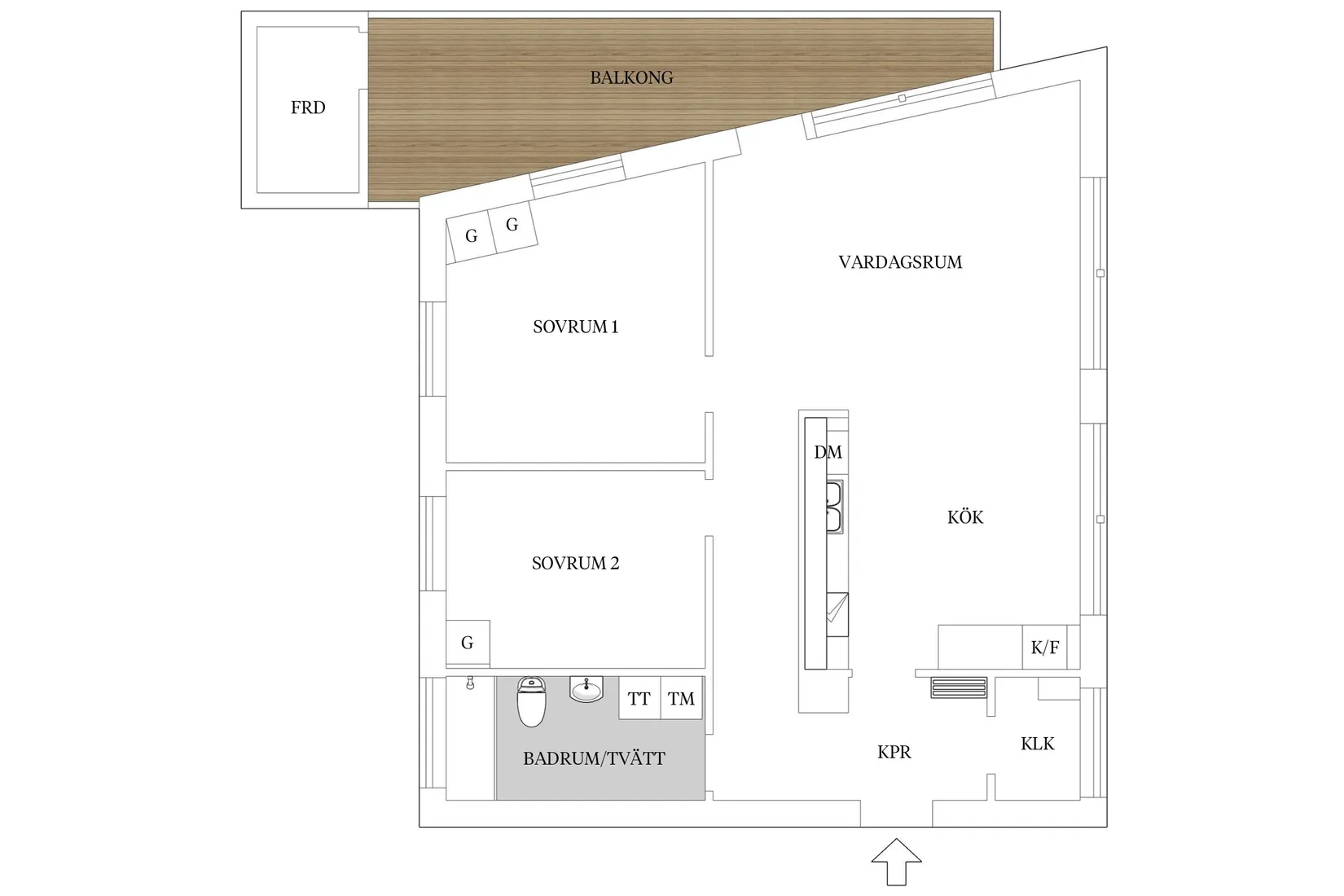 Bostadsrätt, Alpvägen 14, vån 1, Bromma - Mariehäll, Stockholm
