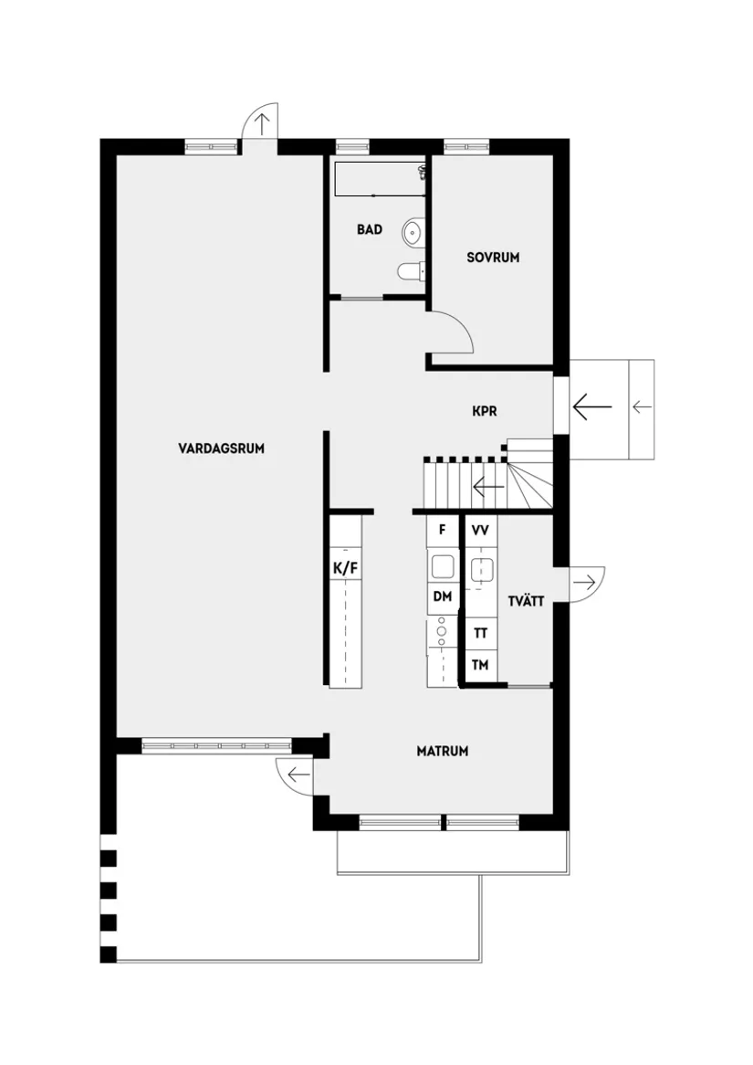 Villa, Radhus, Blendavägen 63, Täby Kyrkby, Täby