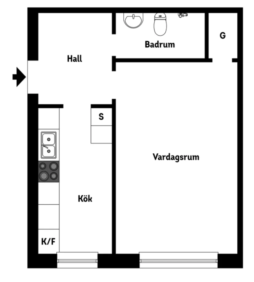 Bostadsrätt, Alströmergatan 32T, Kungsholmen, Stockholm