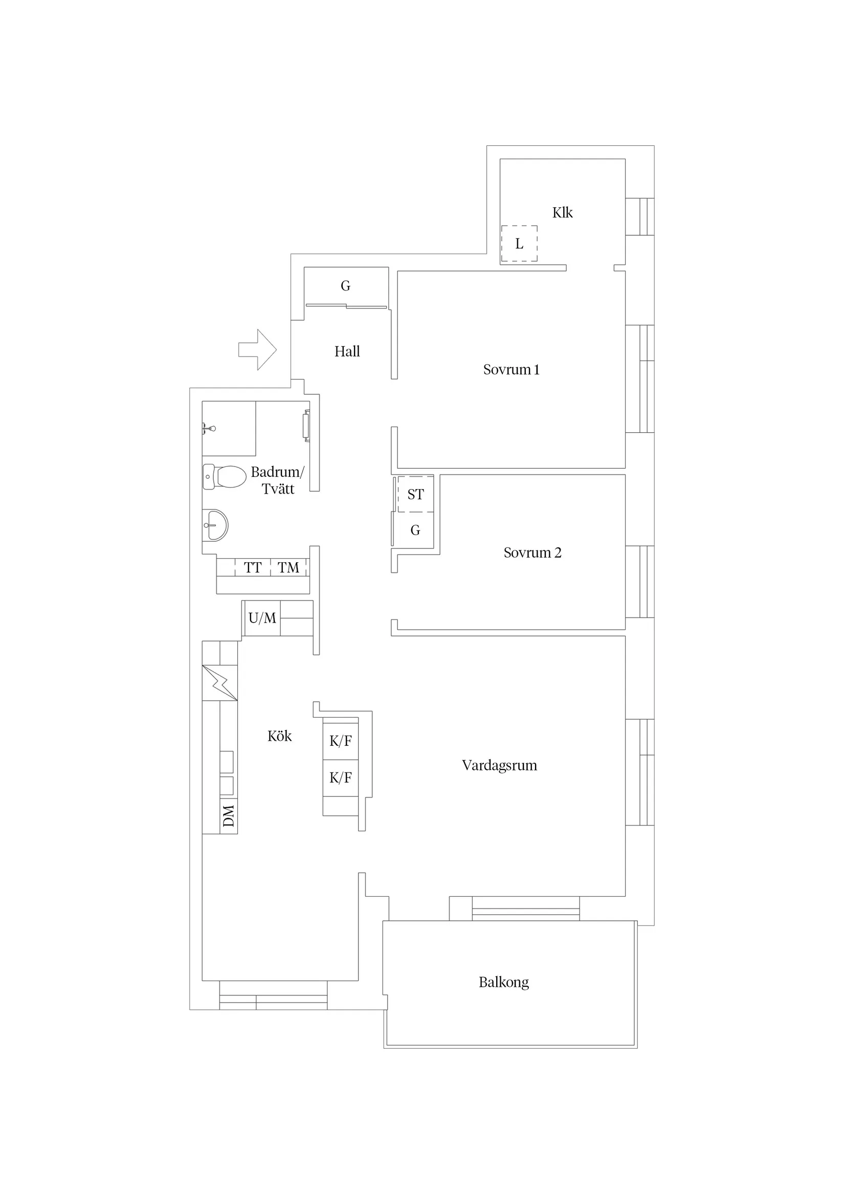 Bostadsrätt, Honnörsgatan 8, Södra Ekkällan, Linköping