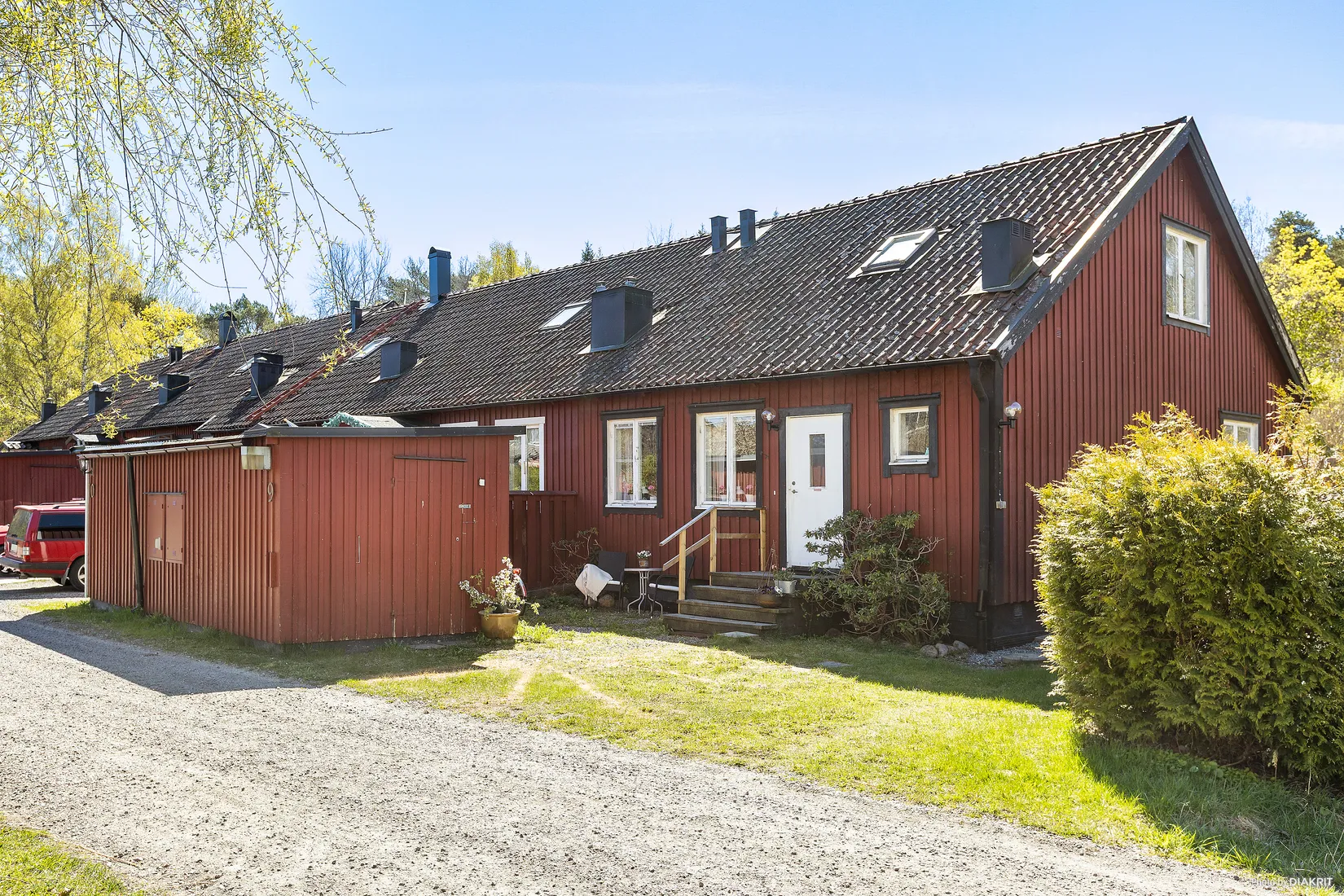 Villa, Radhus, Röda radhusen 9, Djurö, Värmdö