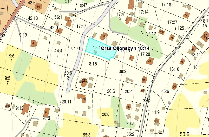 Tomt, Bingbyvägen 20, Oljonsbyn, Orsa