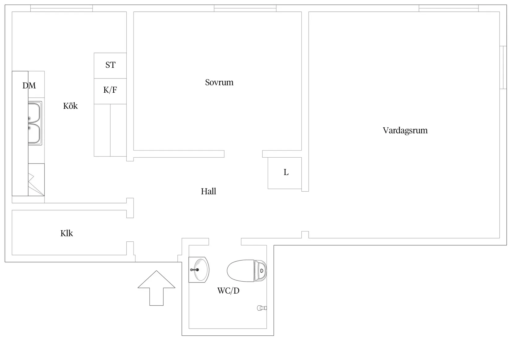 Bostadsrätt, Enekullegatan 3D, Övre Eriksberg, Göteborg