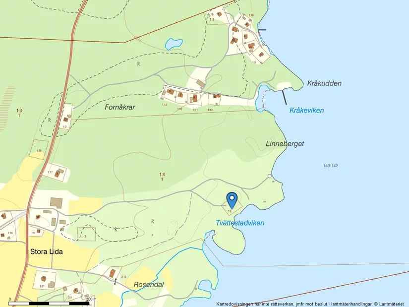 Fritidshus, Lida Tvättestadviken 1, Bolmsö, Ljungby