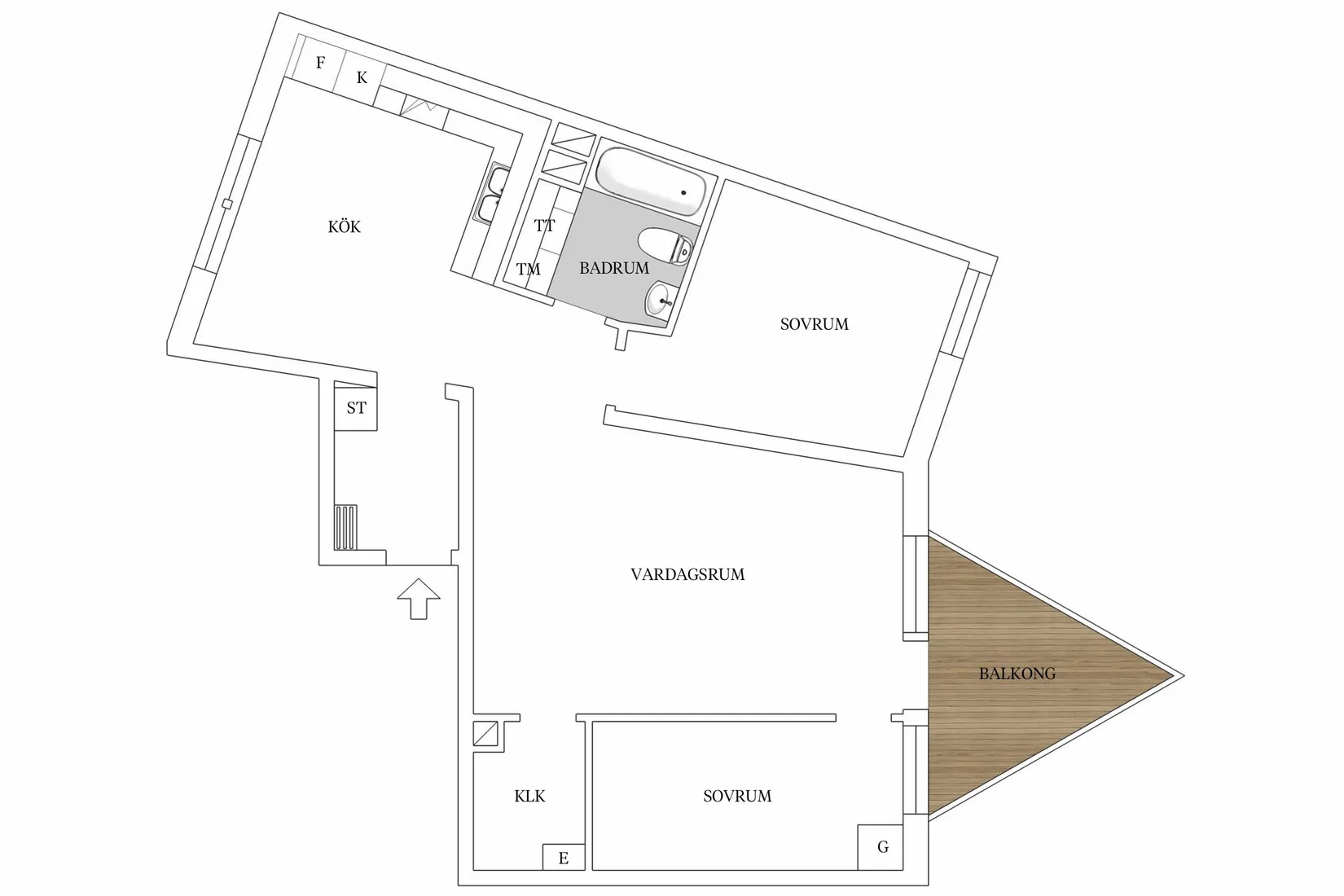 Bostadsrätt, Krakel Spektakels Gata 3, 2tr, Bromma - Annedal, Stockholm