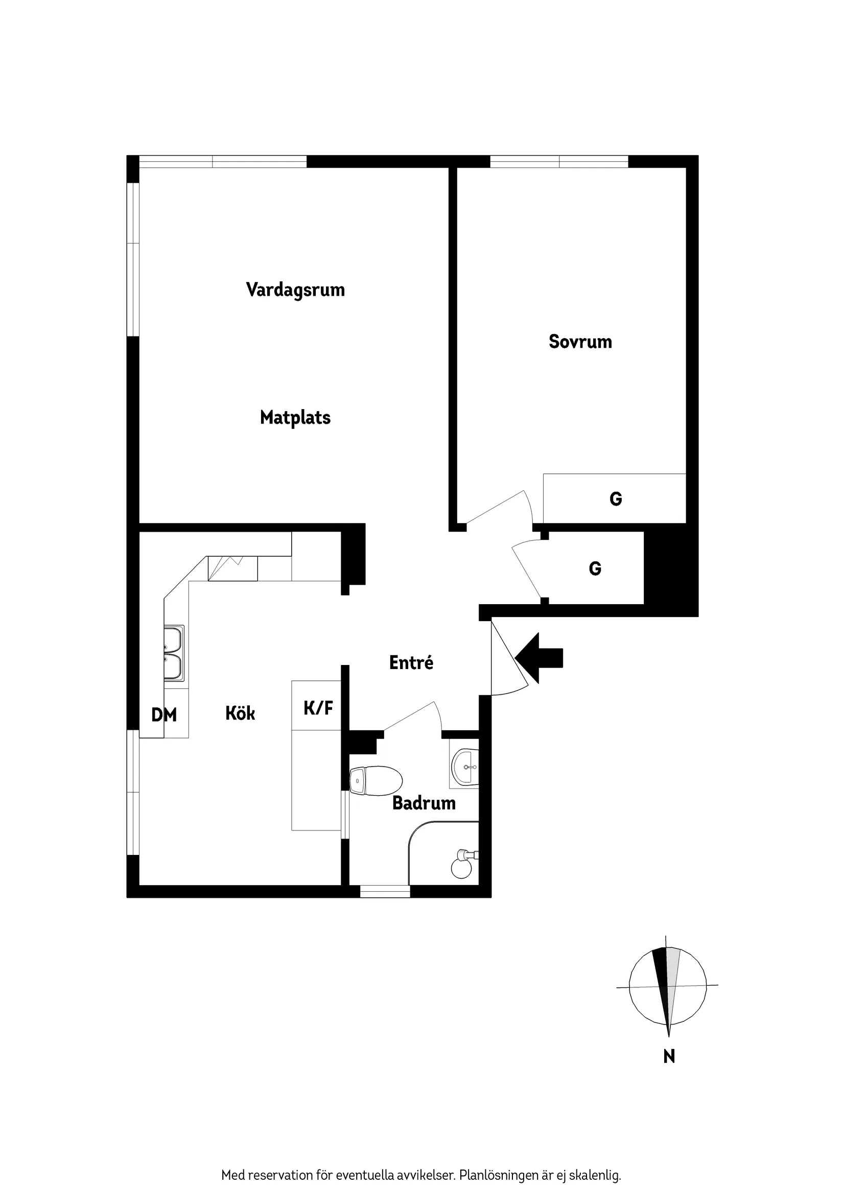 Bostadsrätt, Strömsgatan 6, Bagaregården / Munkebäck, Göteborg