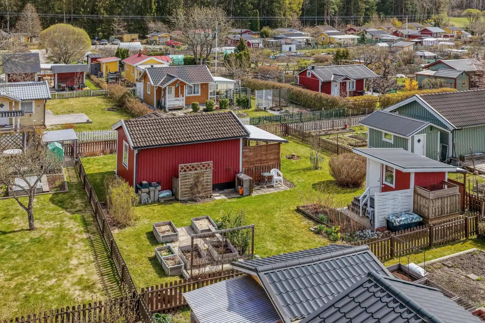Fritidshus, Vaxmyra kolonistuga nr 63, Vaxmyra koloniträdgårdsförening, Upplands Väsby