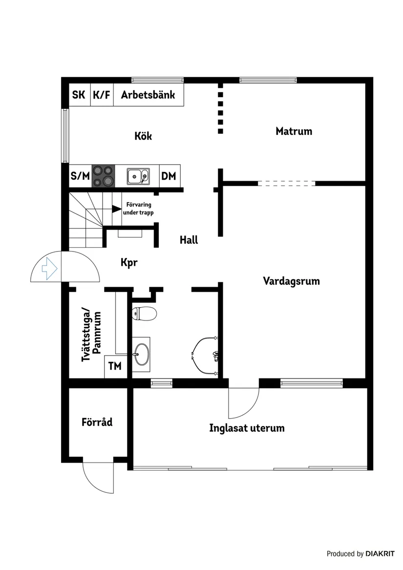 Villa, Fockstigen 21, Mastvägsområdet, Oxelösund