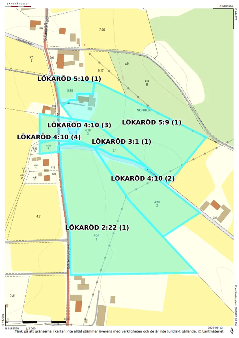 Gård/Skog, Lökarödsvägen 405, Lökaröd, Kristianstad