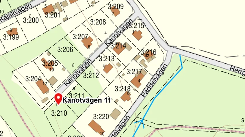 Tomt, Kanotvägen 11, Skyrup, Hässleholm
