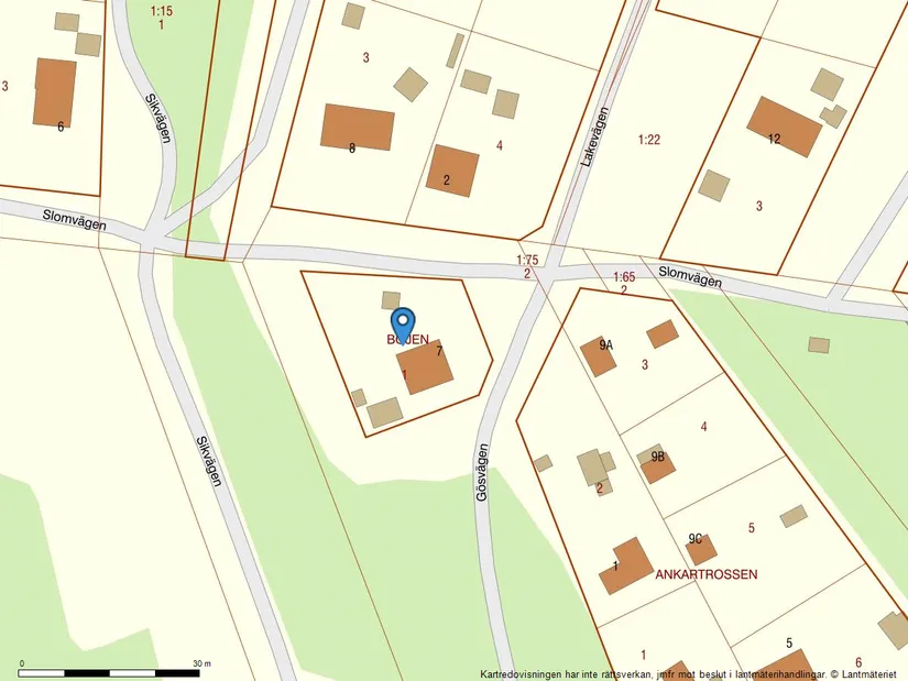 Villa, Slomvägen 7, Nordkroken, Vänersborg