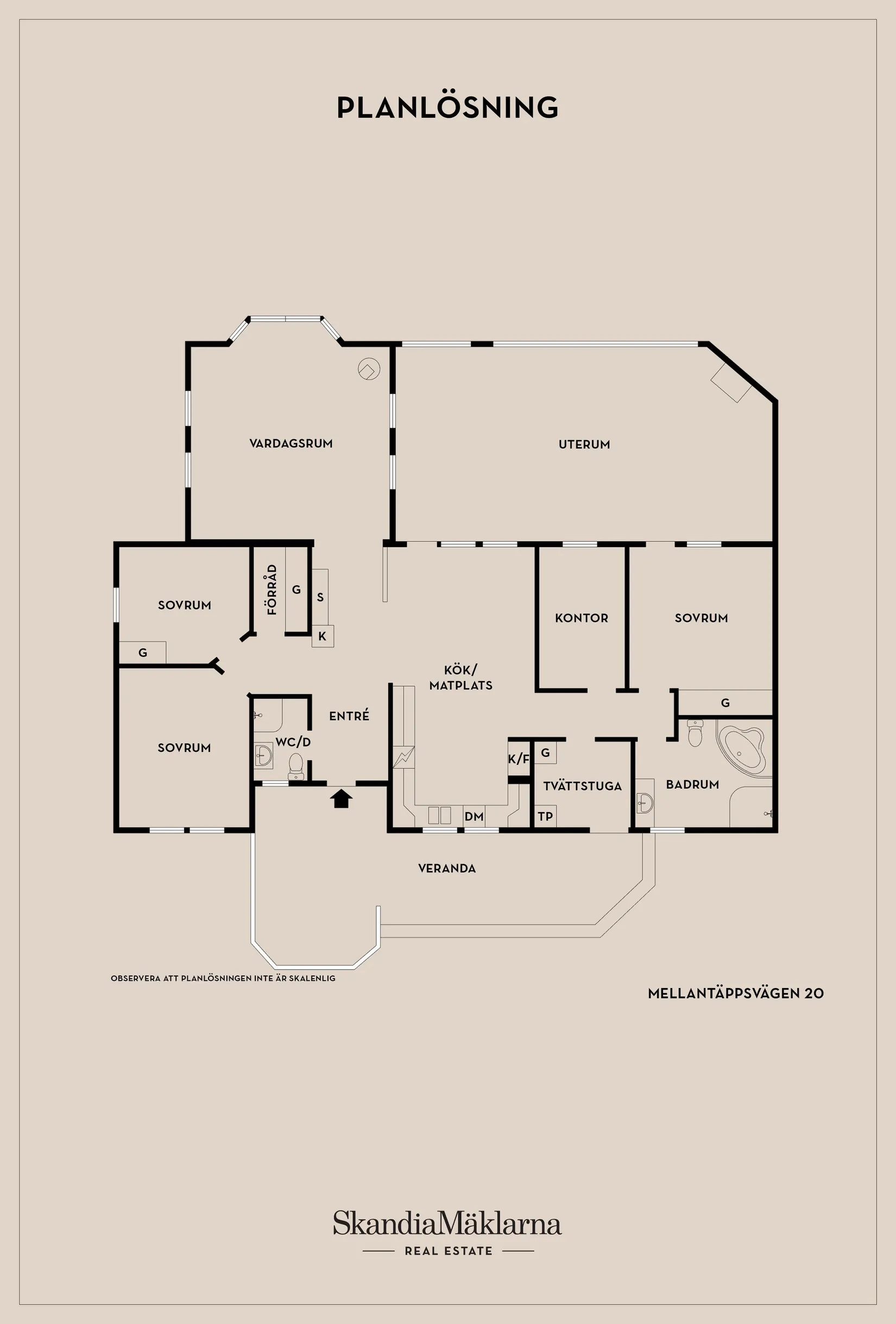 Villa, Mellantäppsvägen 20, Slottsbrinken, Strängnäs
