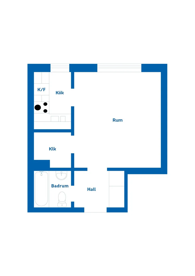 Bostadsrätt, Södra slottsgatan 22A, Söder, Gävle