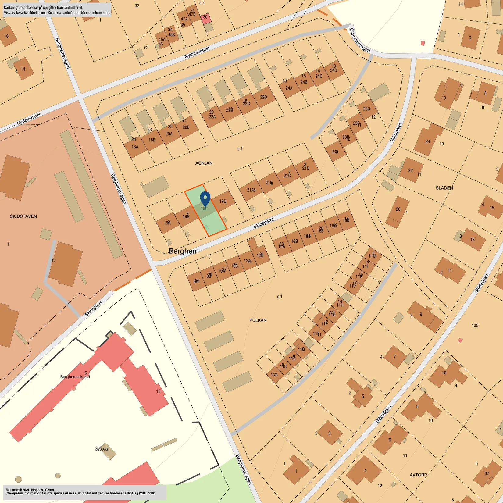 Radhus, Skidspåret 19C, Berghem, Umeå