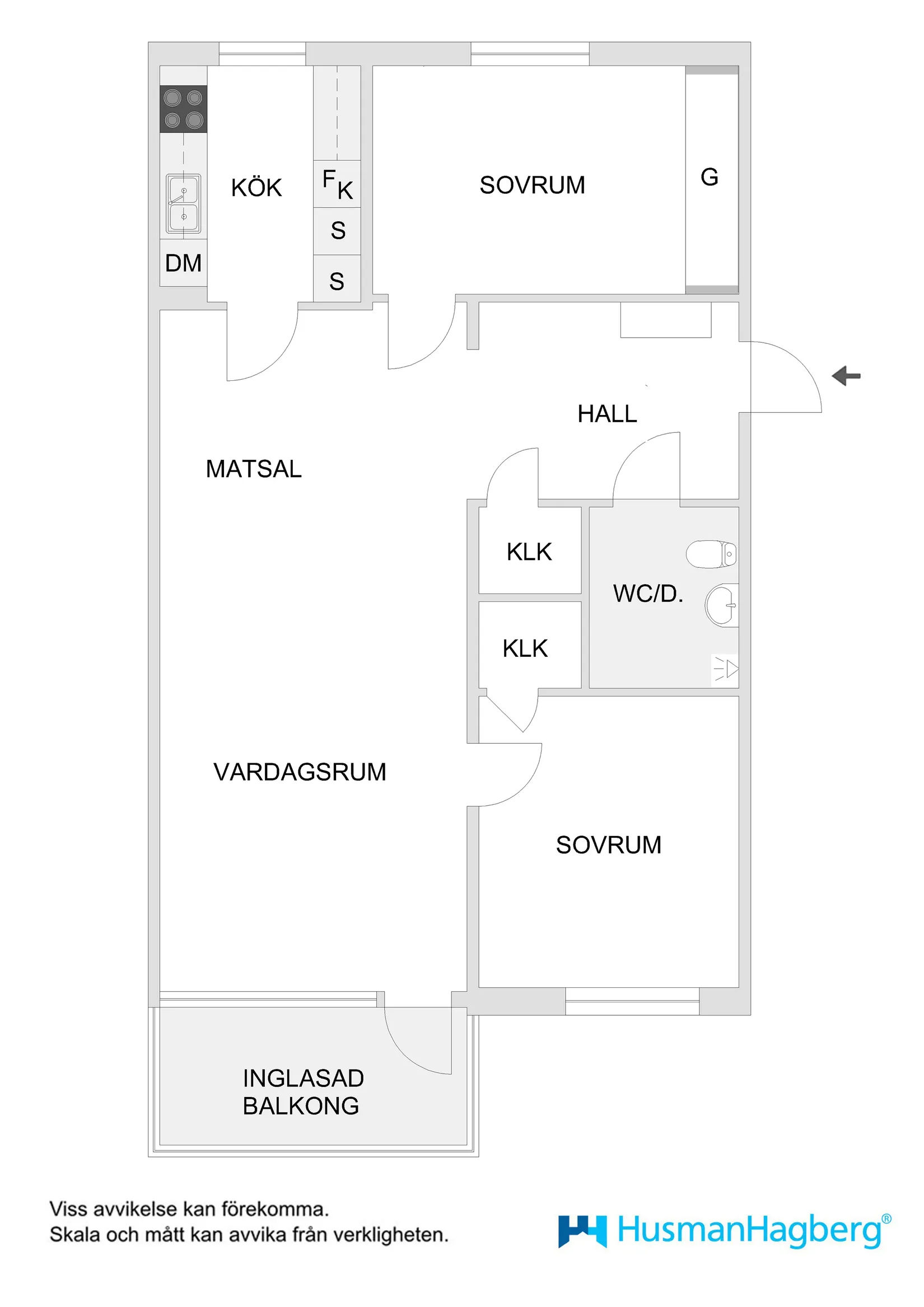 Bostadsrätt, Hedlundavägen 3C, Väst På Stan, Umeå
