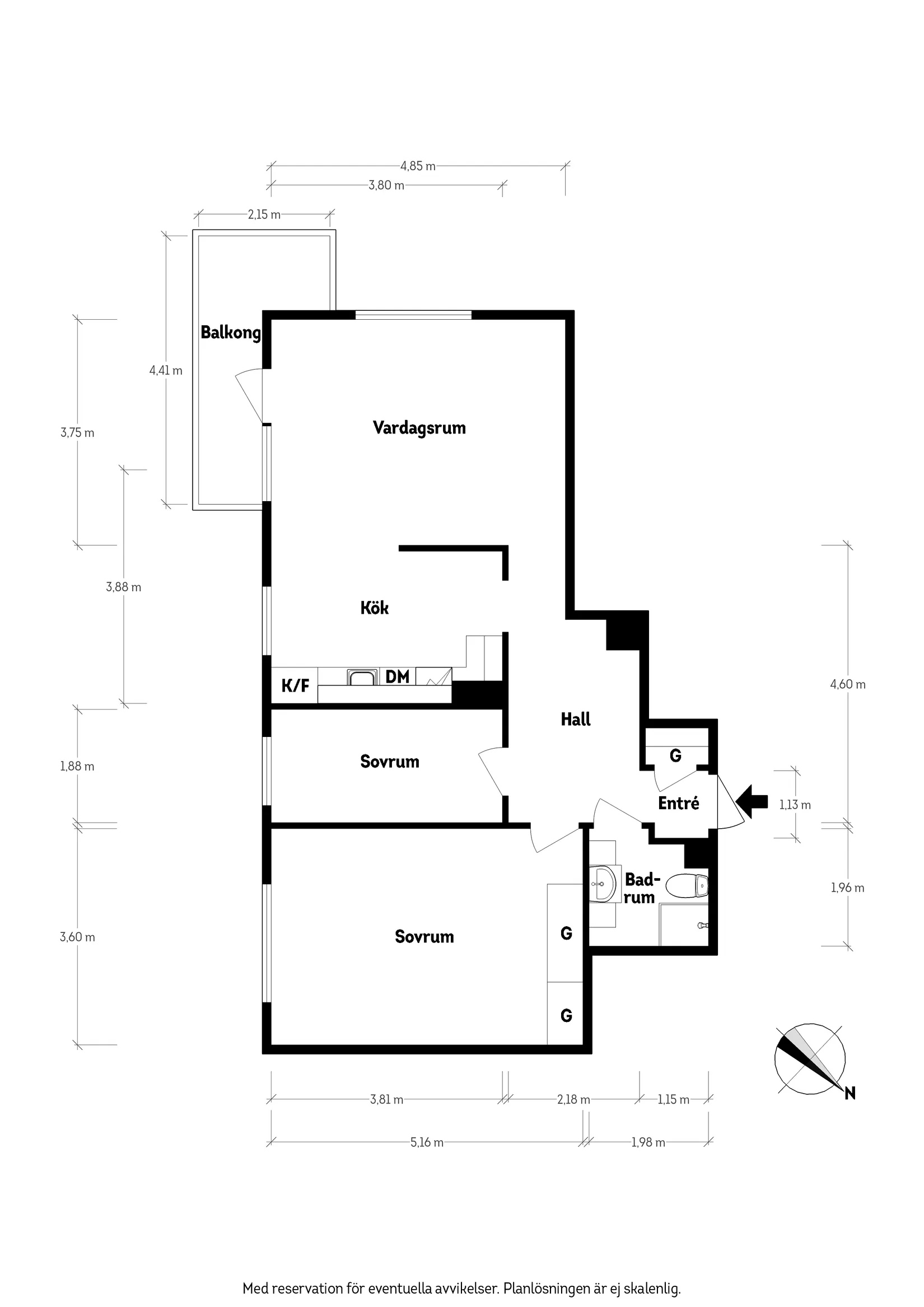 Bostadsrätt, Wrangelsgatan 3B, Lunden, Göteborg