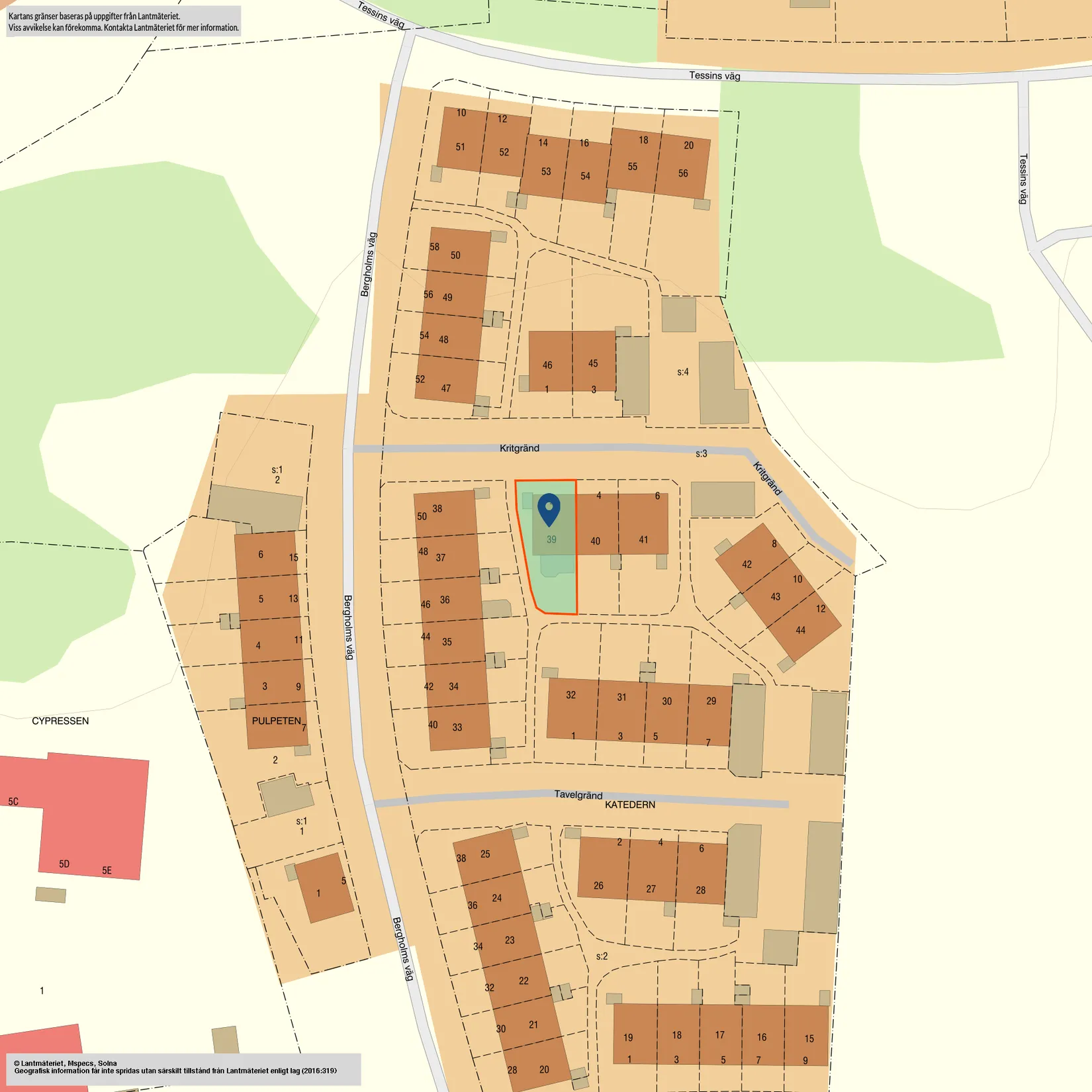 Radhus, Kritgränd 2, Tessin, Nyköping