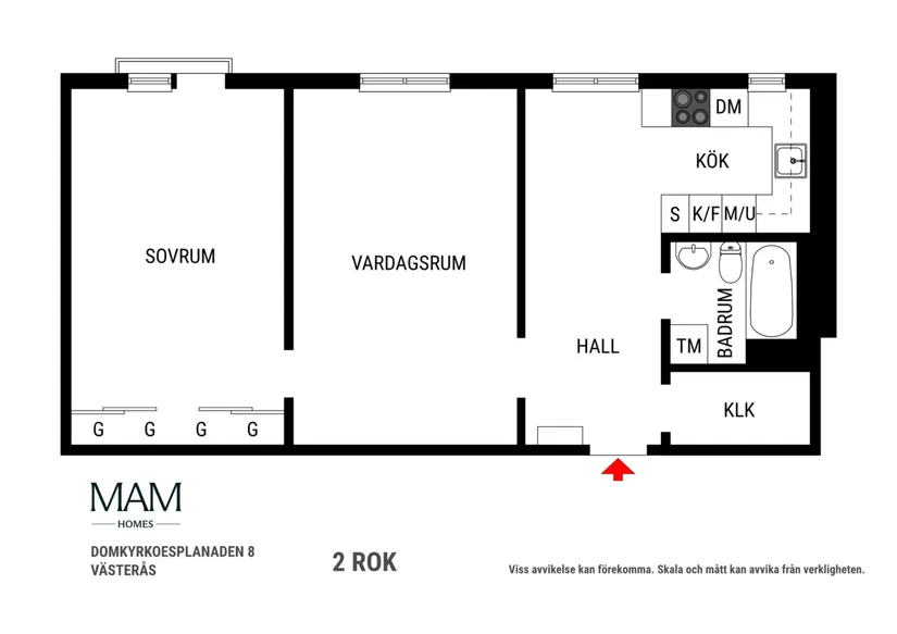 Bostadsrätt, Domkyrkoesplanaden 8, Centrum, Västerås