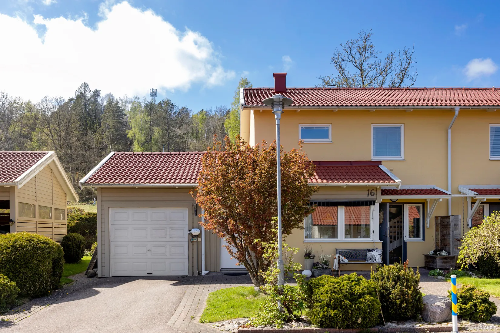 Radhus, Hugins Väg 16, Kolla, Kungsbacka