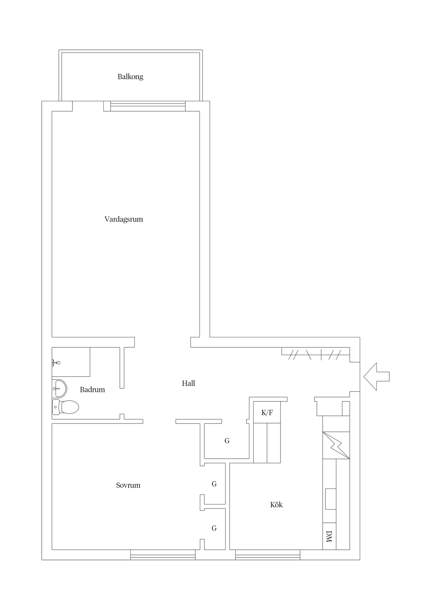Bostadsrätt, Östra Ansgarigatan 95C, Limhamn, Malmö