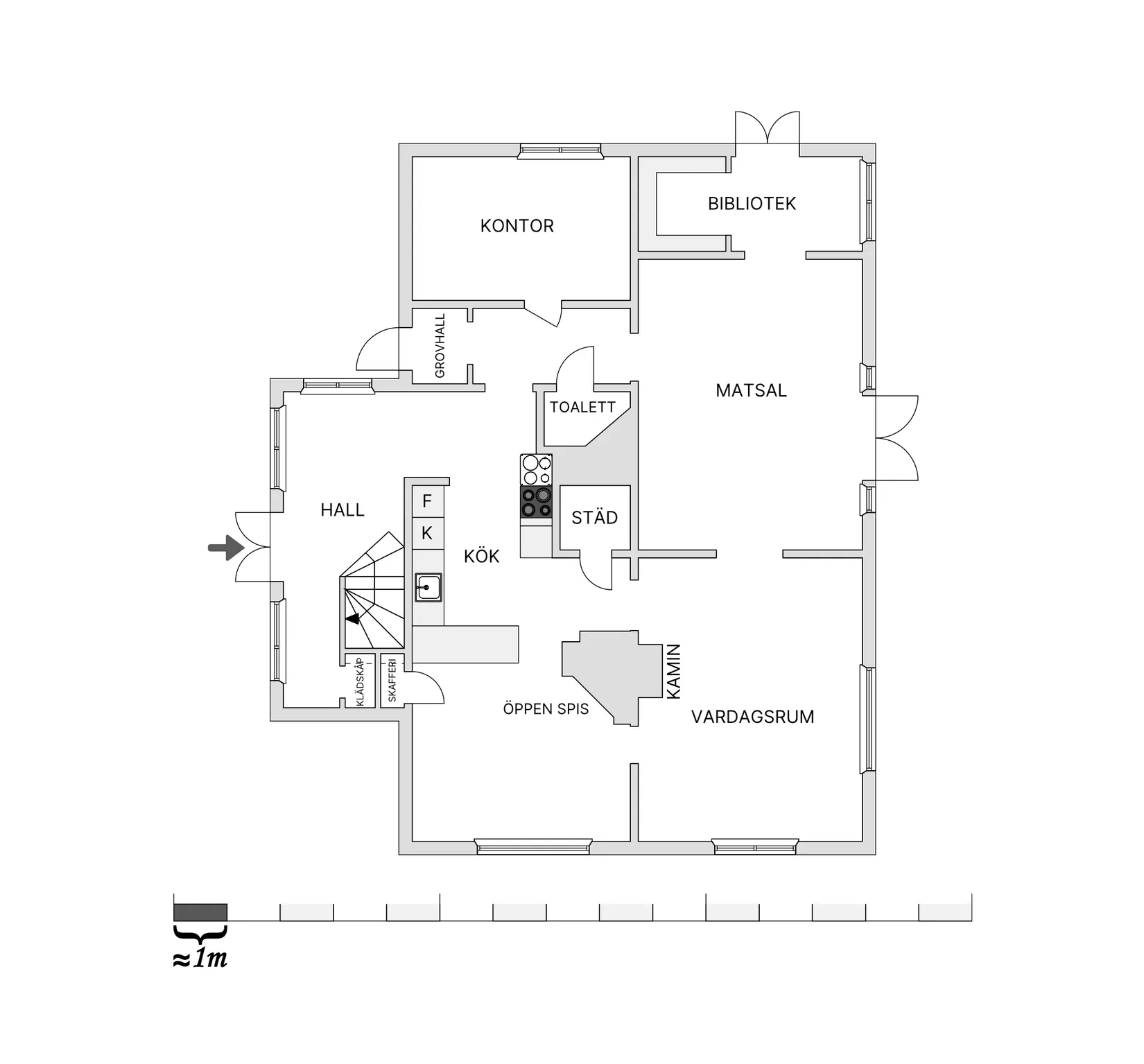 Villa, Ebbesvägen 31, Huskvarna Petersberg, Jönköping
