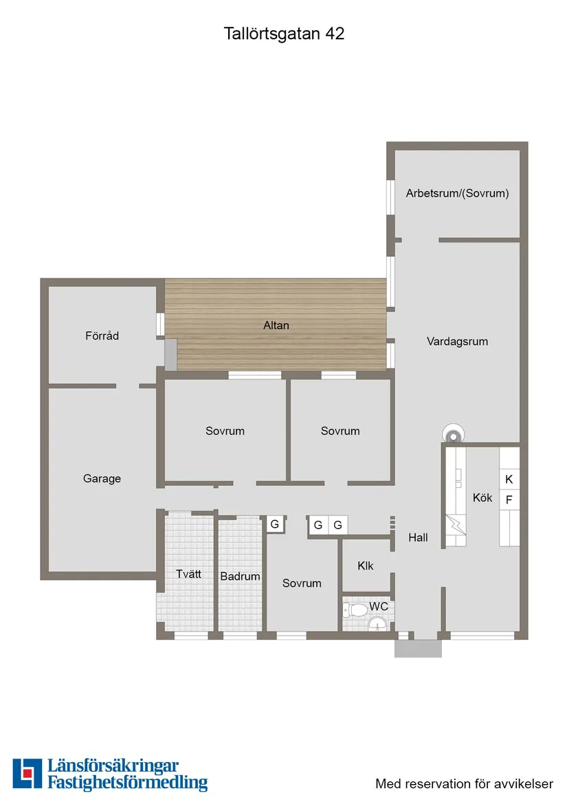 Villa, Radhus, Tallörtsgatan 42, Munksundet, Enköping