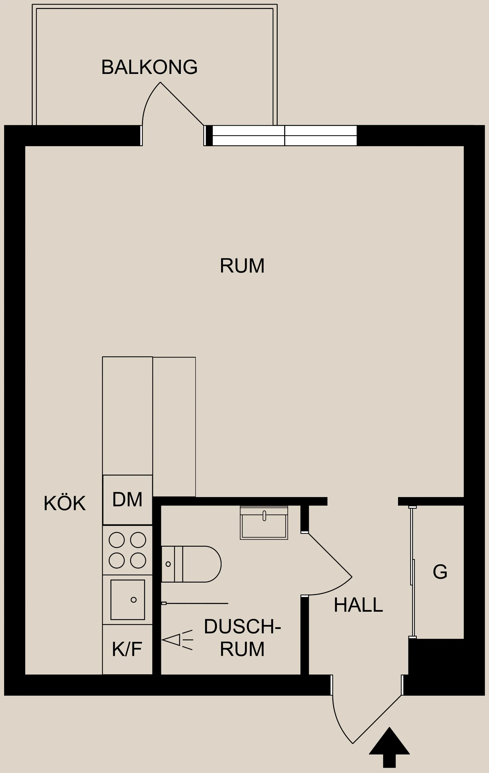 Bostadsrätt, Östra Promenaden 51A, Öster/Oxelbergen, Norrköping
