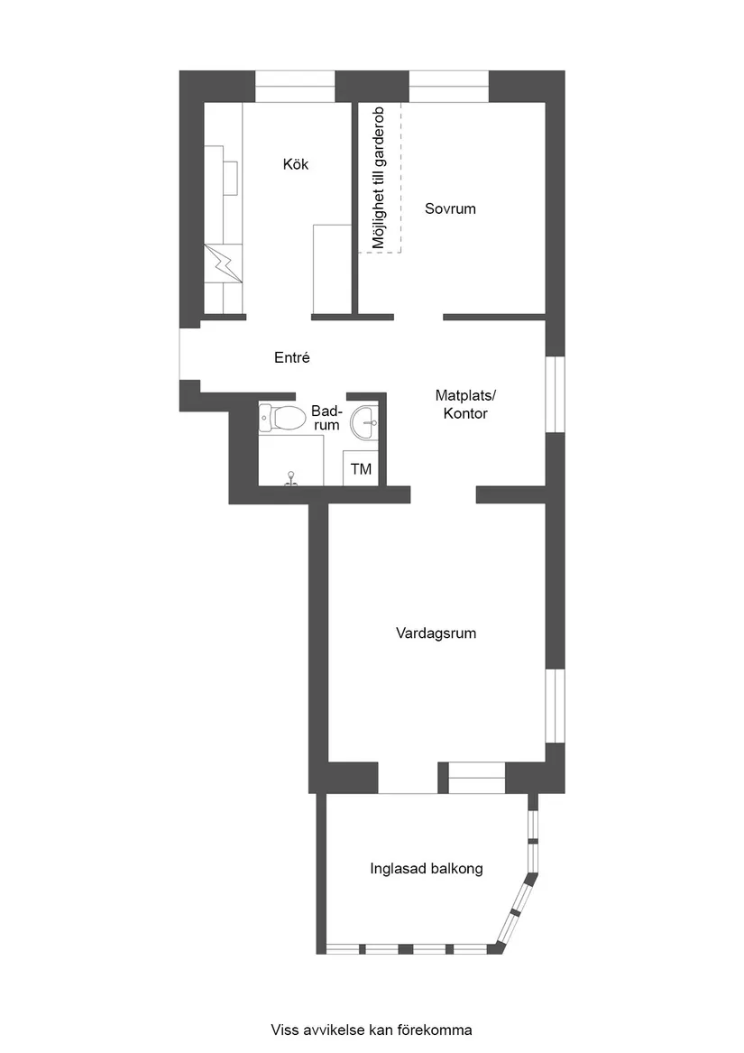 Bostadsrätt, Sektersgatan 2C, Östra Förstaden, Ystad