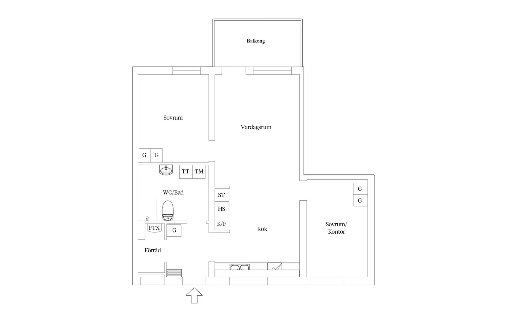 Bostadsrätt, Krondikesvägen 96B, Marielund, Östersund